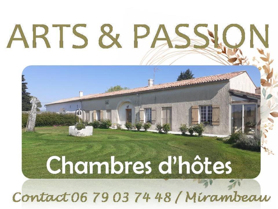 Arts & Passion Bed & Breakfast Mirambeau  Ngoại thất bức ảnh
